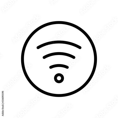 Internet wireless icon vector. Internet wireless sign. isolated contour symbol illustration