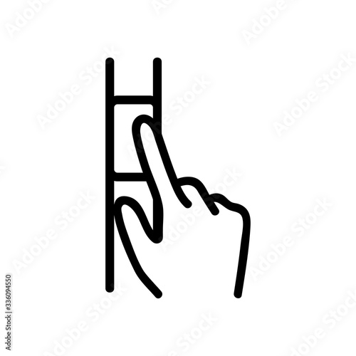 the fare icon vector. the fare sign. isolated contour symbol illustration