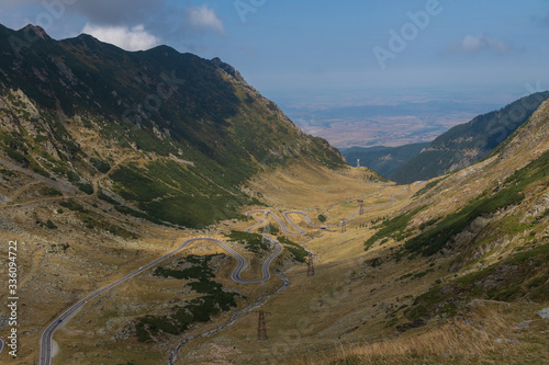 mountain road in the mountains romania transfagarasan