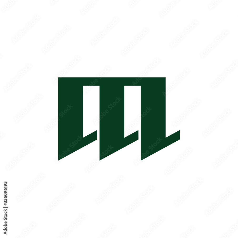 letter ml simple geometric design symbol logo vector letter ml simple geometric design symbol logo vector