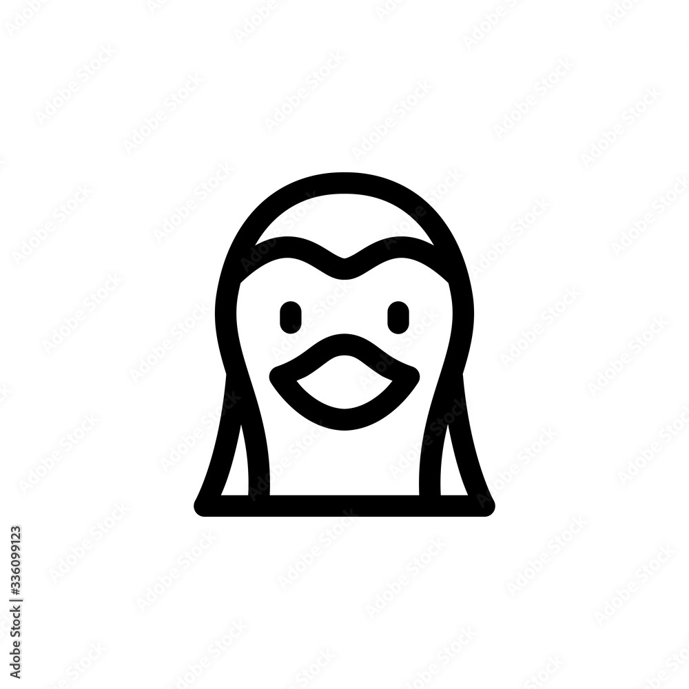 Penguin Ocean Animal Outline Icon Logo Vector Illustration
Penguin Ocean Animal Outline Icon Logo Vector Illustration