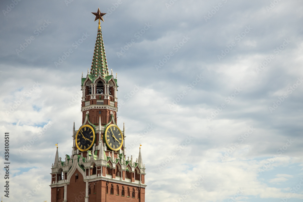 Kremlin, Moscow, Russia. Spasskaya Tower.