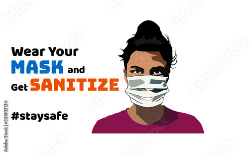 Wear face mask and sanitizer during pandemic critical period to avoid infection from any cluster