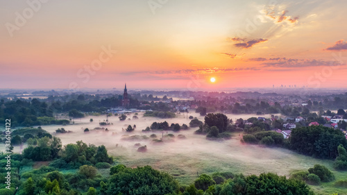 Sunrise in Poland, Mazovia