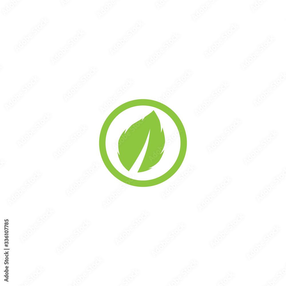 Mint leaves flat vector icon Mint leaves flat vector icon