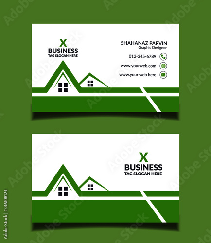 Real Estate Business Card template design