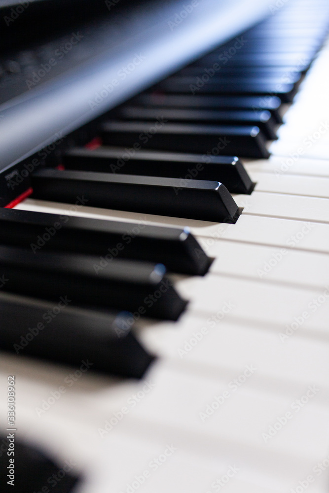 Close up of the Classical Piano keys Close up of the Classical Piano keys