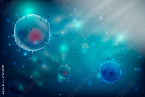 llustrations concept coronavirus COVID-19. virus wuhan from china. Stop Covid-19. 