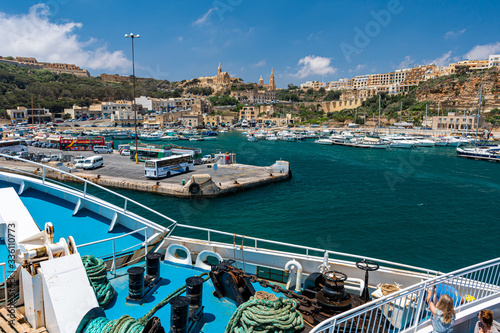 Ferry from Malata to Gozo Island photo