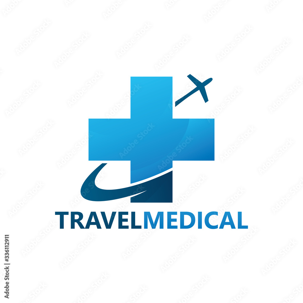 Obraz premium Travel Medical Logo Template Design