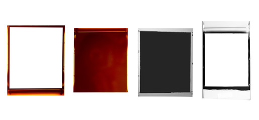 Medium format 120 film frame.With white space.