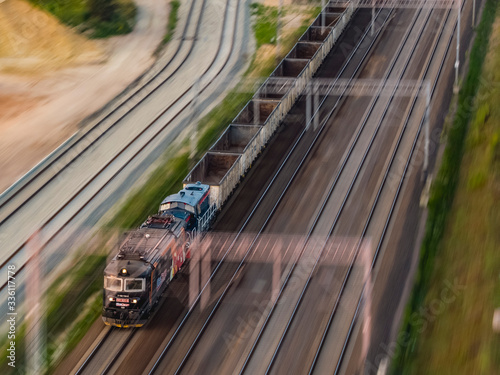Railway transport, panning, Poland, Mazovia	