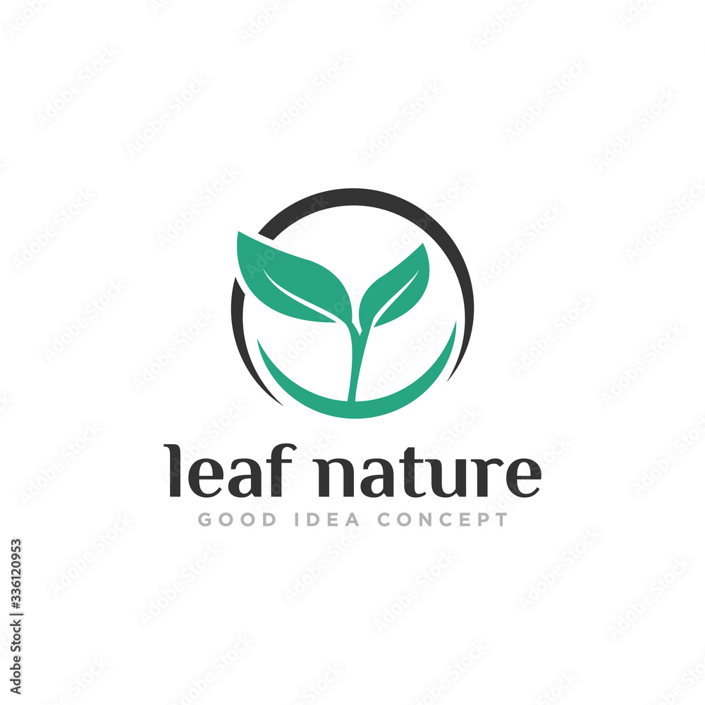 Leaf Nature Logo Design Vector Leaf Nature Logo Design Vector