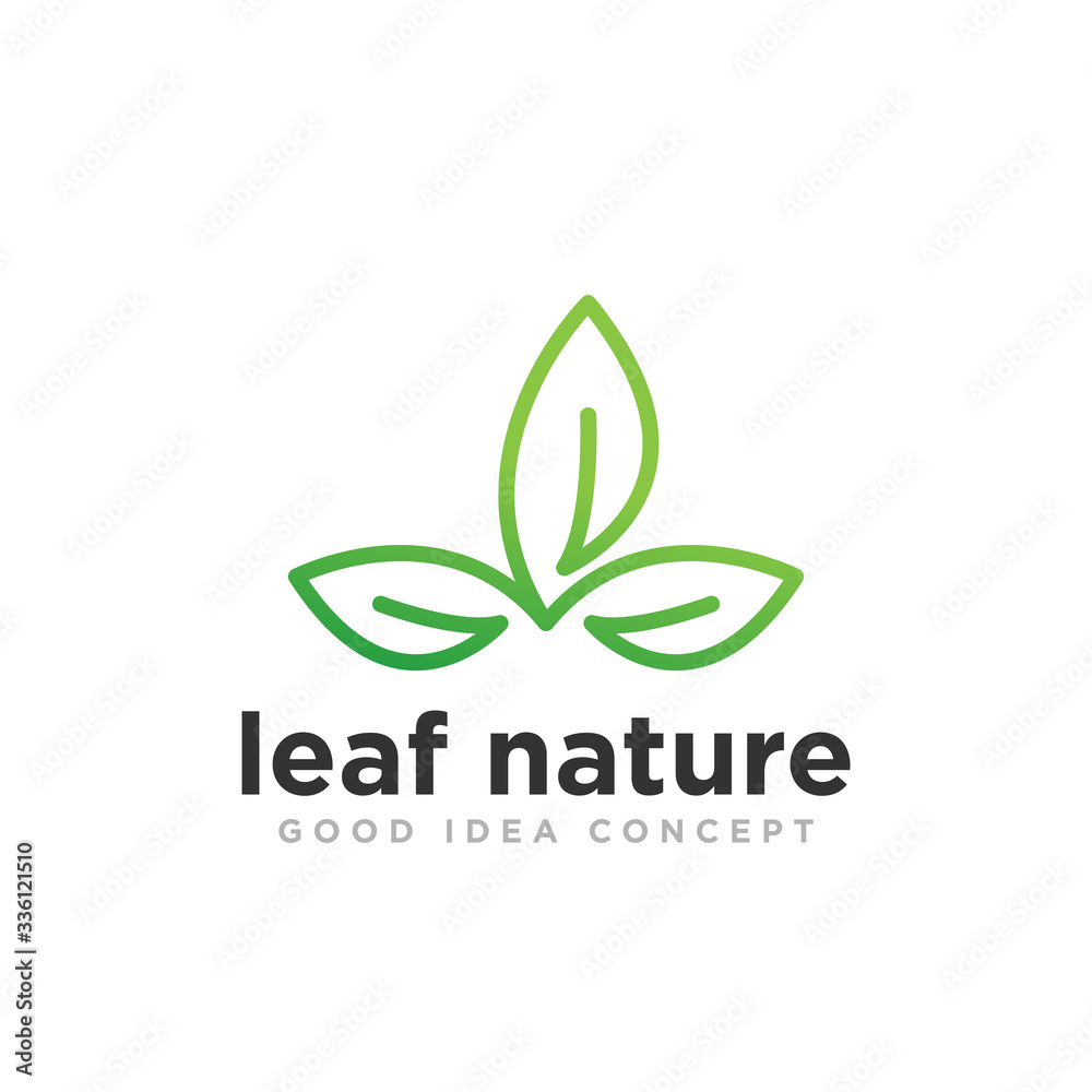 Leaf Nature Logo Design Vector Leaf Nature Logo Design Vector