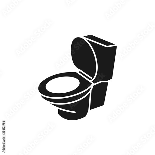 Toilet solid icon,vector illustrations