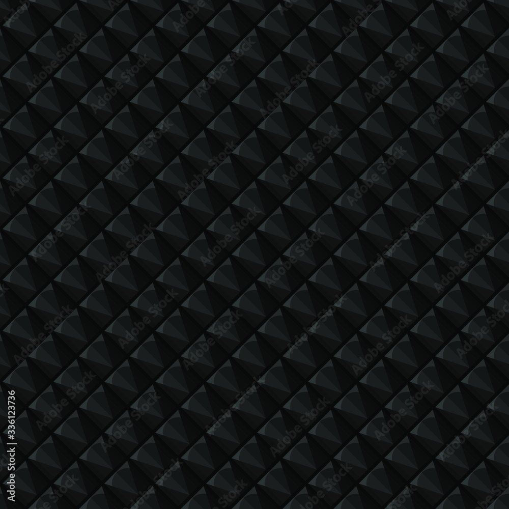 Dark black Geometric grid Carbon fiber background Modern dark abstract texture