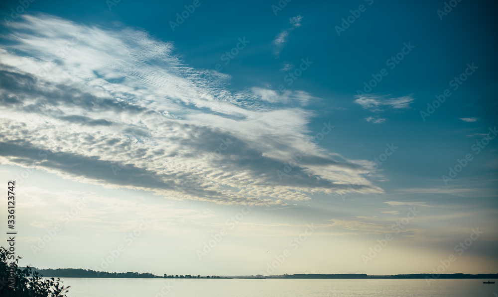 beautiful voluminous sky by the lake beautiful voluminous sky by the lake