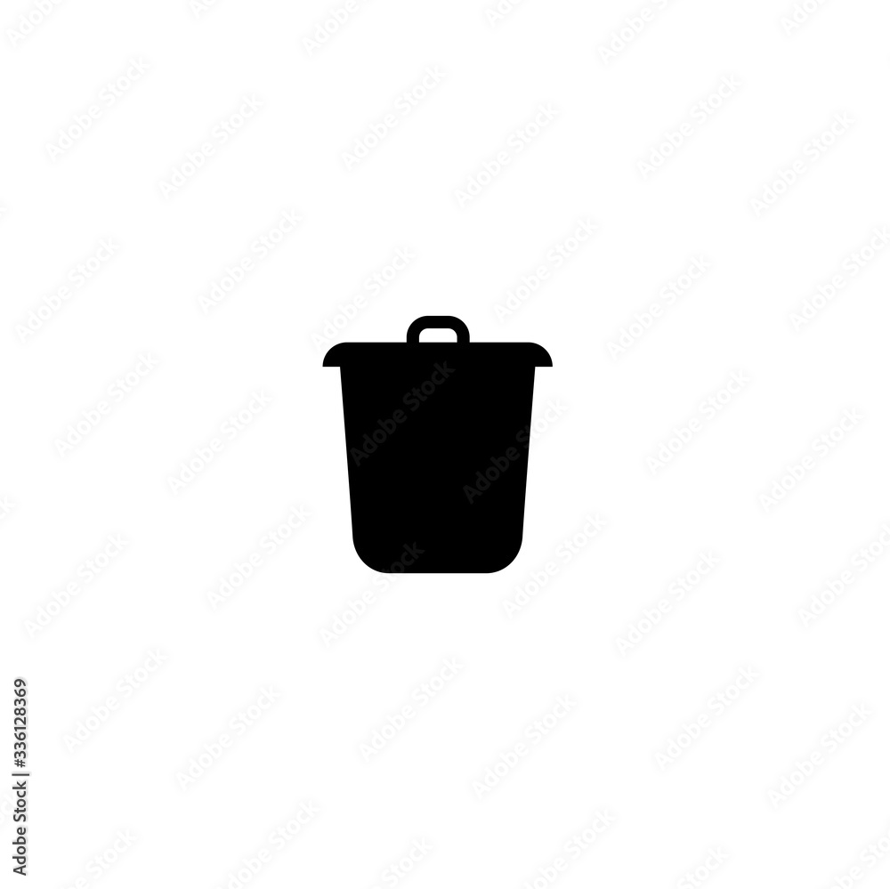 plastic trash can icon plastic trash can icon