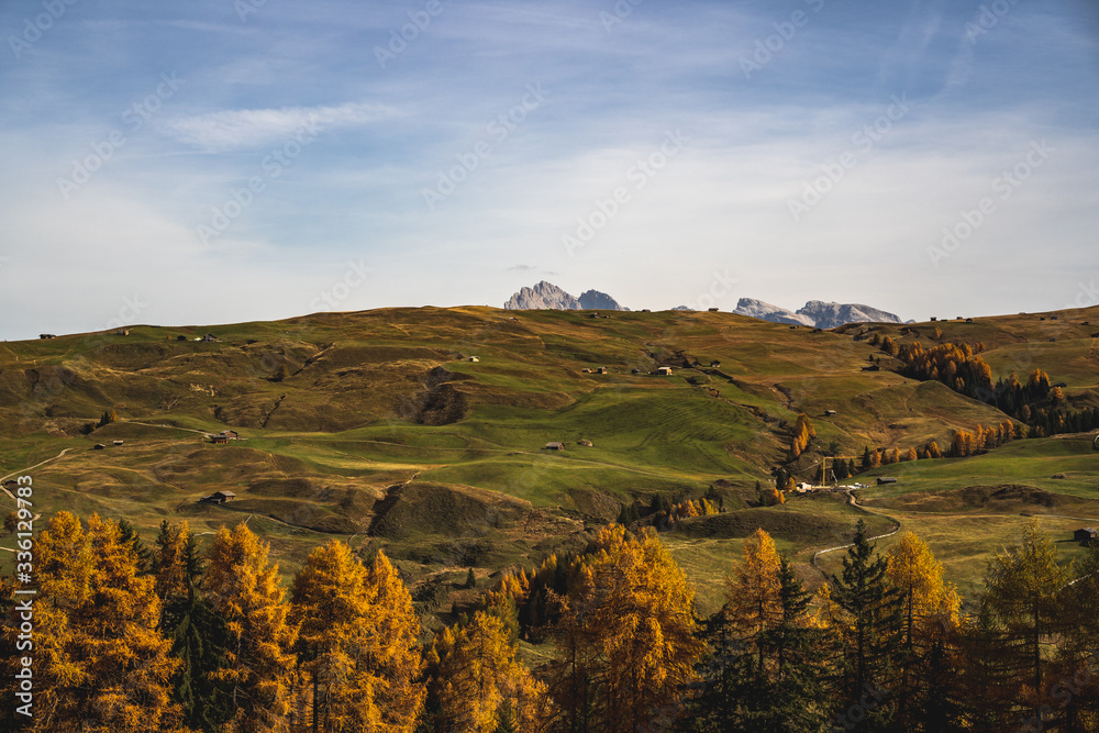 landscape of schlern italy