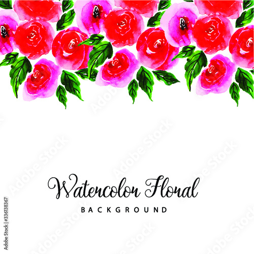 Watercolor Floral Multipurpose Background