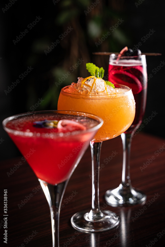 cocktail in a bar cocktail in a bar