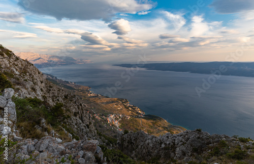 Amazing view from the mountain, Dalmatia, Croatia