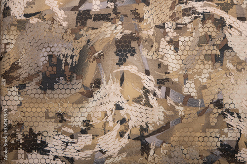 texture and color scheme of modern camouflage