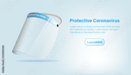 Isolated medical personal protective equipment on background. Pandemic covid-19 virus and protection coronavirus concept. Vector illustration design.
