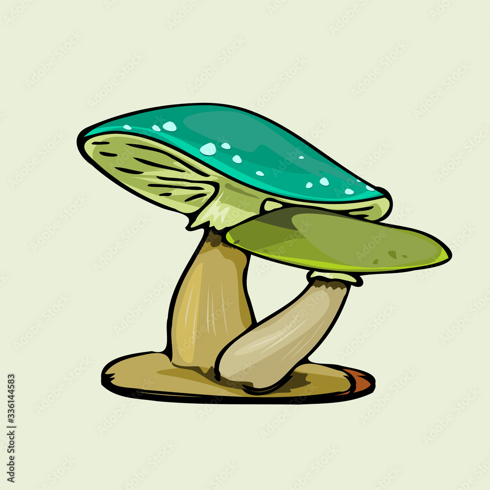 green color mushroom green color mushroom