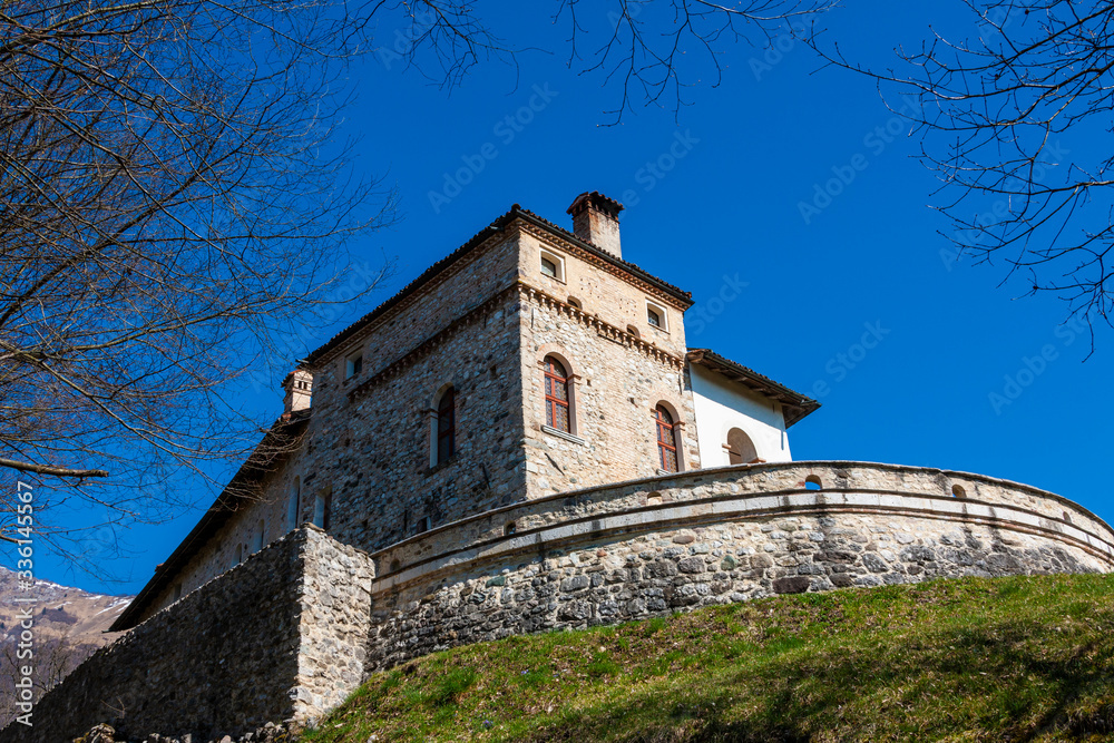 The Lusa castle in Italy