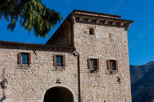 The castle of Castelnuovo in Italy