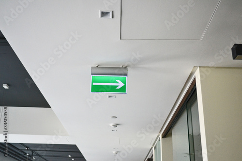 Emergency exit in office building