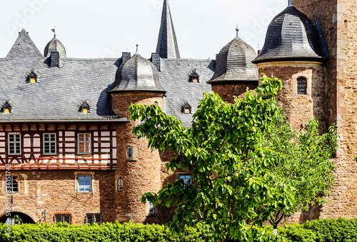 Steinau an der Strasse, birthplace of the Brothers Grimm, Germany - The impressively well-preserved mediaeval castle, Renaissance palace, and fortress.  photo