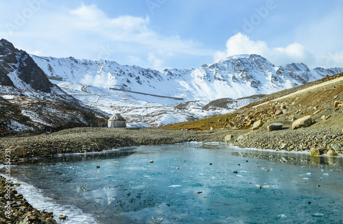 Beautiful landscape of glacier along Duku Highway