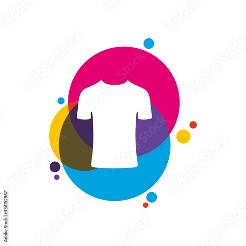 Colorful clothing logo icon, t shirt logo vector , Cloth shop logo template