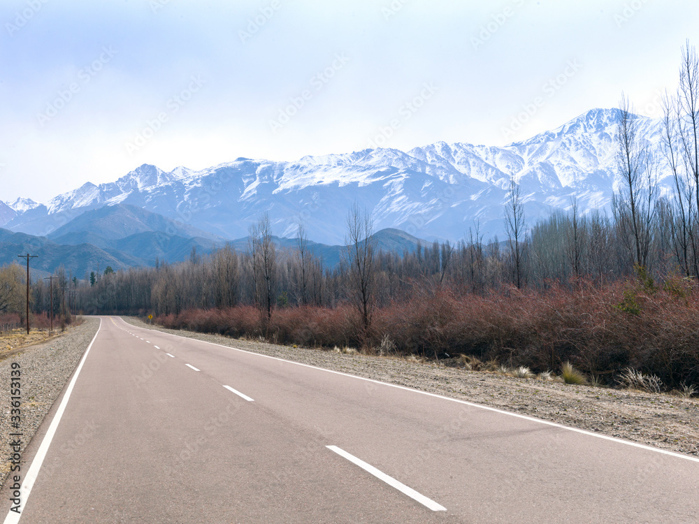 Fototapeta premium The Andes, are the longest continental mountain range in the world, forming a continuous highland along the of South America.