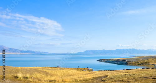 Beautiful landscape of Sayram Lake  Xinjiang  China