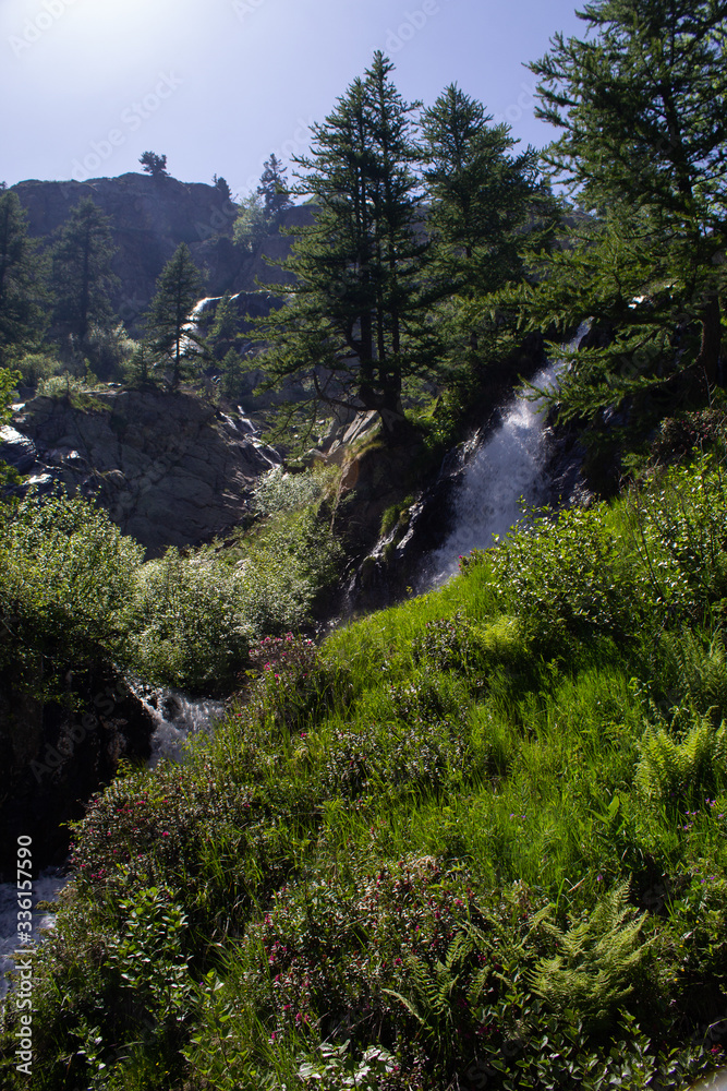 spring thaw falls in Valle Gesso