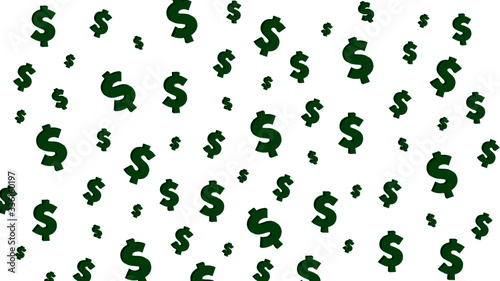 Green dollar background