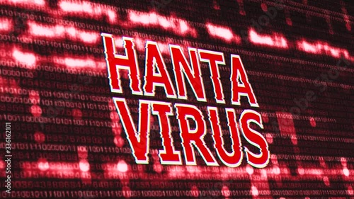 4K Hantavirus Corrupted Signal Notification Display