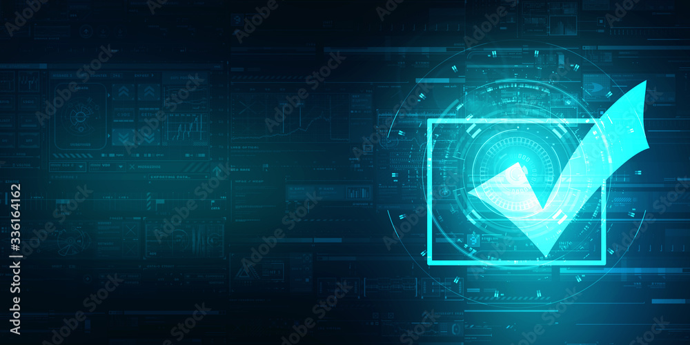 2d illustration Checkbox Tick