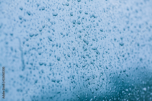 Drops on the window. Beautiful background with raindrops.
