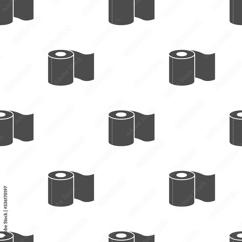 Seamless pattern with toilet paper rolls. Vector illustration Seamless pattern with toilet paper rolls. Vector illustration