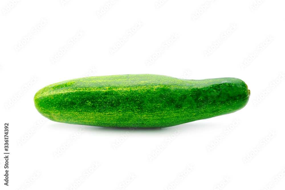 Fresh green cucumber vegetables organic food isolated on white background. Fresh green cucumber vegetables organic food isolated on white background.