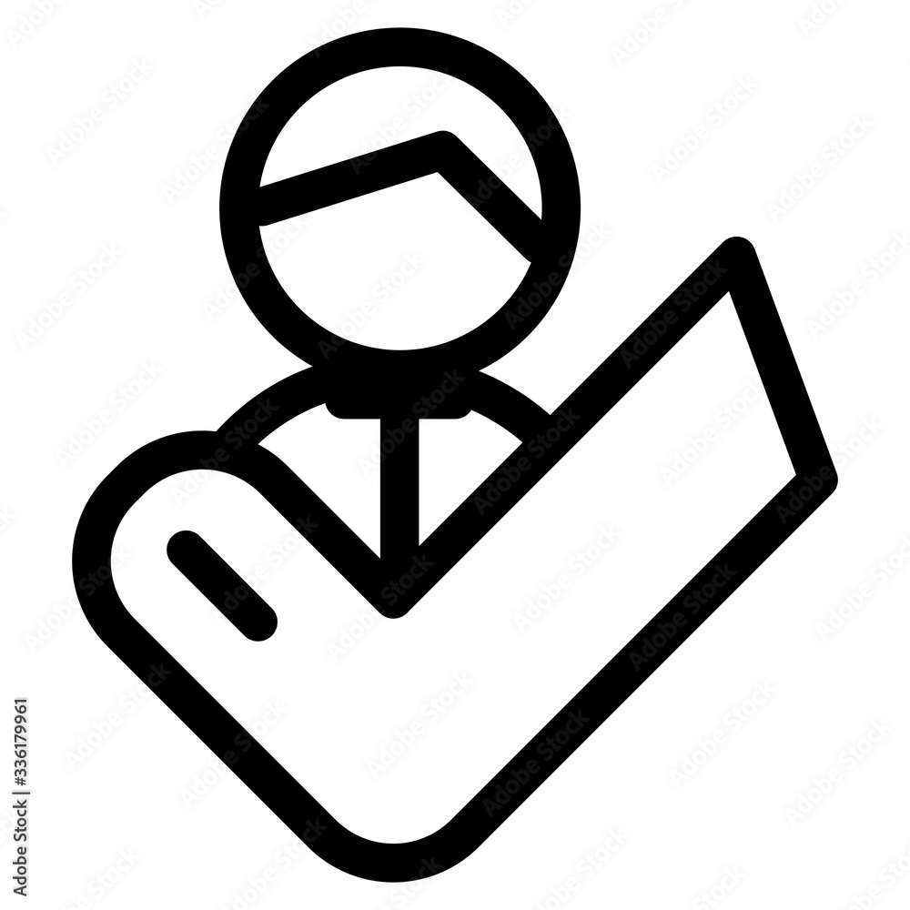 Verified social media user account icon. Approved friend request sign. Verified social media user account icon. Approved friend request sign.