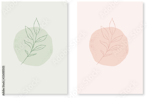 botanical, leaves, poster, green, subtle, pink, pale, set, nature, plant, leaf, autumn, isolated, green, tree, abstract, white, flower, pattern, design, fall, season, color, spring, red, orange, textu