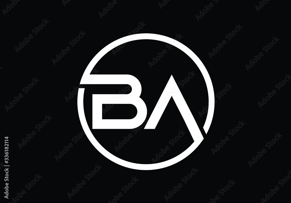B A Initial Letter Logo design vector template, Graphic Alphabet Symbol for Corporate Business Identity B A Initial Letter Logo design vector template, Graphic Alphabet Symbol for Corporate Business Identity
