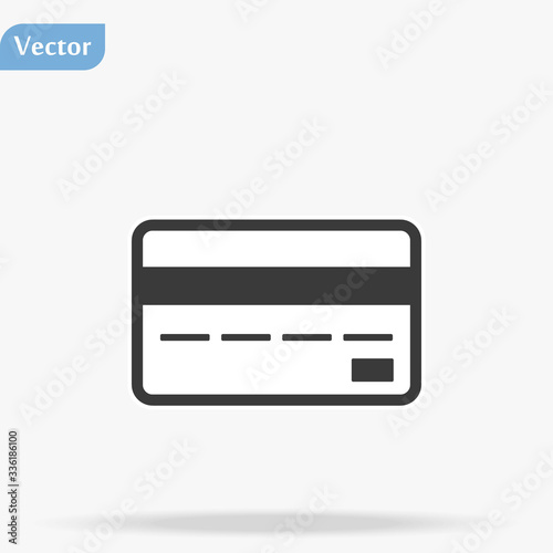Free Download Credit Card, Credit Card icon vector, in trendy flat style isolated on white background. Credit Card icon image, Credit Card icon illustration - GFXLoad