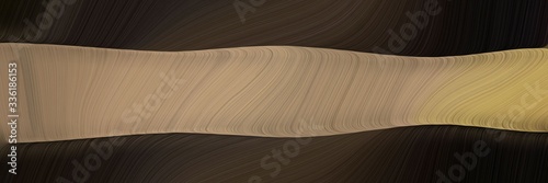 elegant modern banner with very dark green  rosy brown and pastel brown colors. fluid curved flowing waves and curves