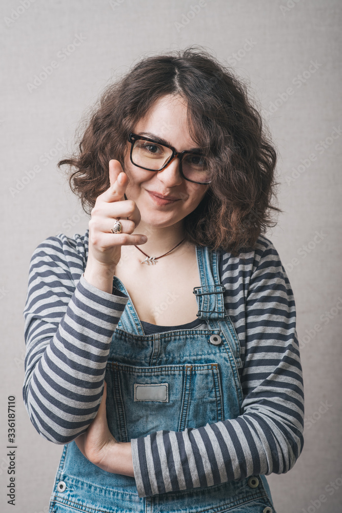 girl pointing her finger girl pointing her finger